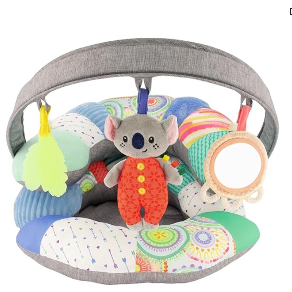 Infantino Gray Activity Nest with Multicolor Plush Koala and Toys